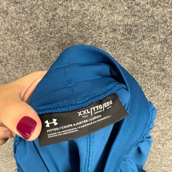 Under Armour Activewear Track Pants Women 2XL Tall Blue Pull On Pockets Fitted - Picture 6 of 8